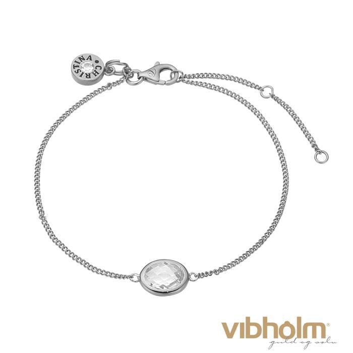 Christina Jewelry & Watches - White Crystal Armbånd - sølv 601-S03-WHITE